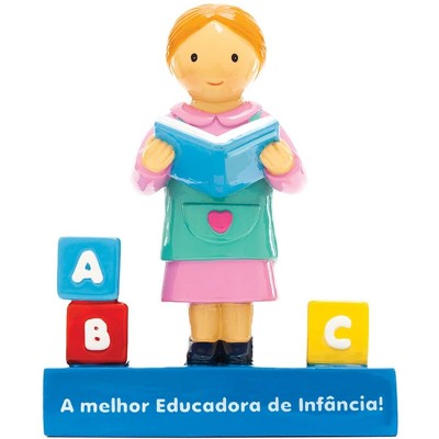 Boneco Decorativo/ Topo de BoloA melhor Educadora de Infância