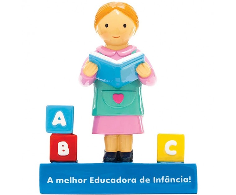 Boneco Decorativo/ Topo de BoloA melhor Educadora de Infância