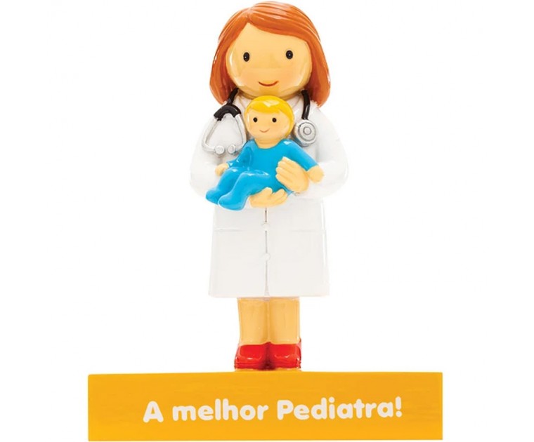 Boneco Topo de Bolo/Decorativo A melhor Pediatra!