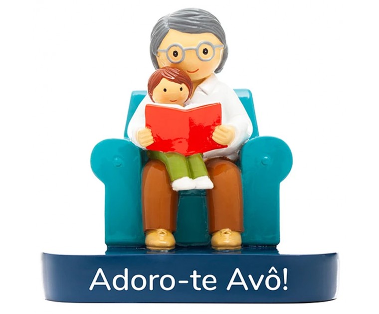 Boneco Topo de Bolo/Decorativo Adoro-Te Avô Menino !
