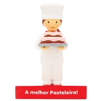Boneco Decorativo/ Topo de Bolo A melhor Pasteleira
