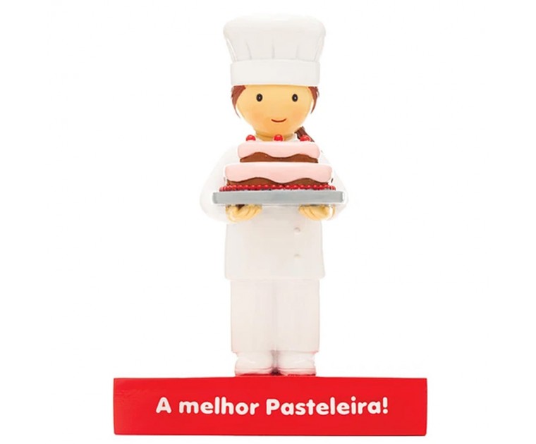 Boneco Decorativo/ Topo de Bolo A melhor Pasteleira