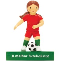 Boneco Decorativo/Topo Bolo A melhor Futebolista