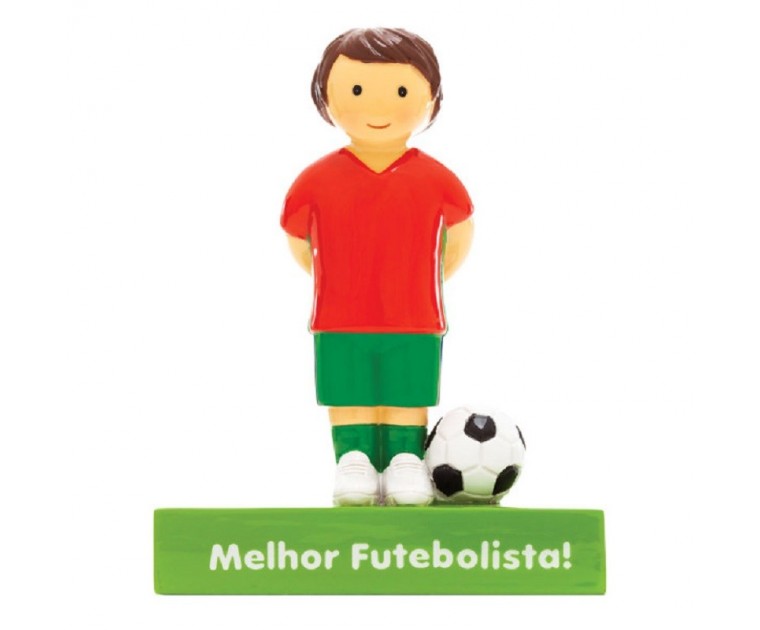 Boneco Decorativo/Topo Bolo Melhor Futebolista!