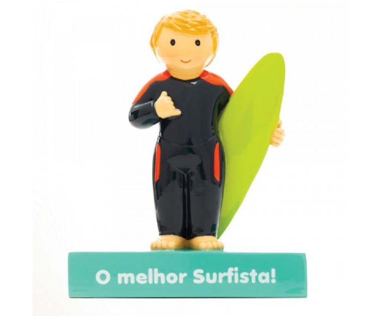 Boneco Topo de Bolo/Decorativo O Melhor Surfista!