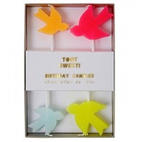 Velas Passarinhos Multicoloridas Velas Passarinhos Multicoloridas