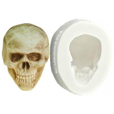 Molde Silicone Caveira 3 D