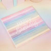 Guardanapos Pastel Colors Happy Birthday