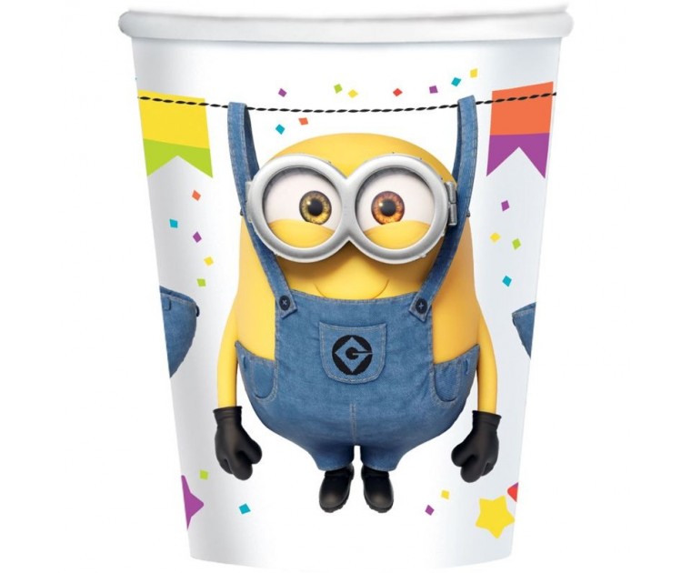 Copos Papel Minions Party Time
