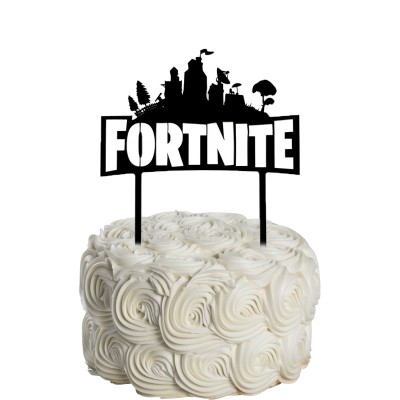 Topo Bolo Fortnite Acrílico