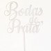 Topo Bolo Bodas Prata