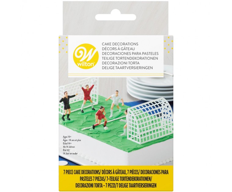 Kit Decoração Bolos Futebol 7 peças 