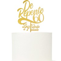 Topo Bolo Acrílico 3ª Idade