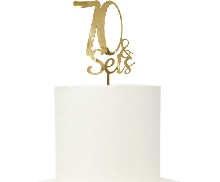 Topo Acrílico 76 Anos