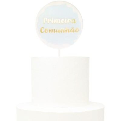Topo Primeira Comunhão Azul