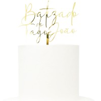 Topo Batizado Personalizável