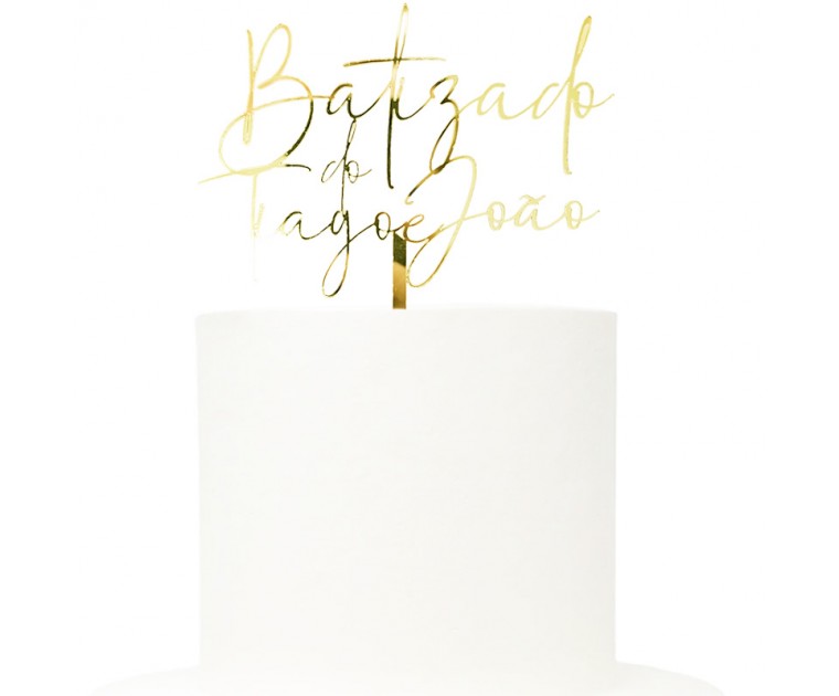 Topo Batizado Personalizável