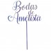 Topo Bolo Bodas Ametista