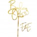 Topo Bolo Bodas Ouro Elegance + Charm