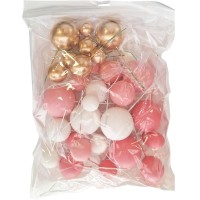 Topo Bolo Bolas Mix Rosa 