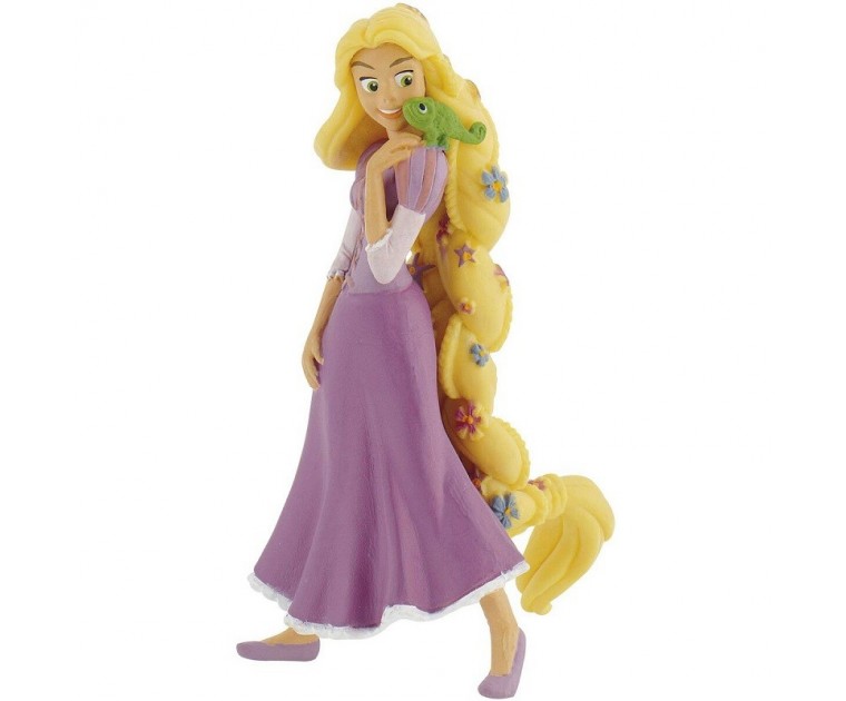 Boneco Decorativo /Topo Bolo Princesa Rapunzel com Flores