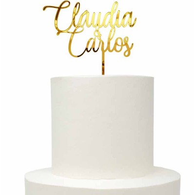 Topo Acrílico Casamento por Encomenda