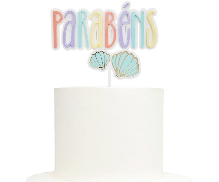 Topo Parabéns Conchas