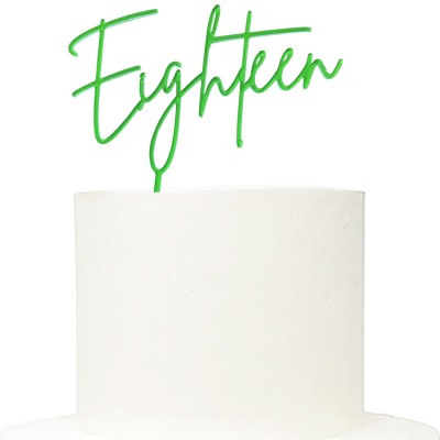Topo Eighteen Acrílico Verde
