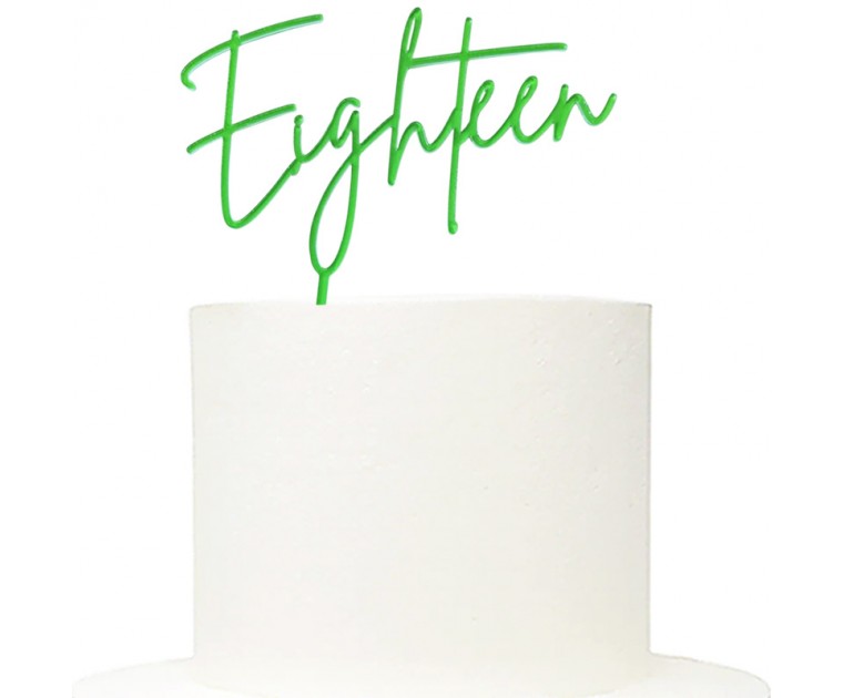 Topo Eighteen Acrílico Verde