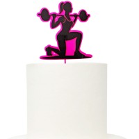 Topo Bolo Gym Personalizável 