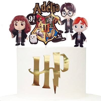 Topo Bolo Harry Potter Personalizável - Por Encomenda