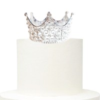 Mini Tiara Prata com Pedras