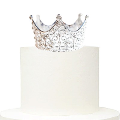 Mini Tiara Prata com Pedras