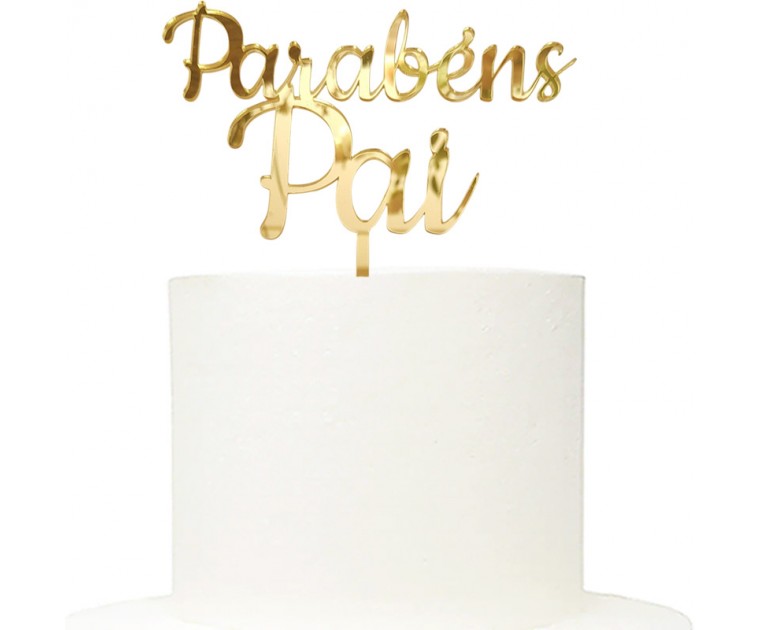 Topo Bolo Parabéns Pai