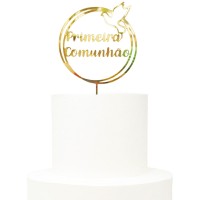 Topo Dourado Primeira Comunhão