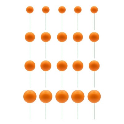 Conjunto Esferas Laranja