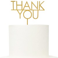 Topo Bolo Acrílico Thank You