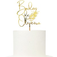Topo Bolo Bodas Oliveira