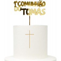 Topo Bolo Personalizável 1ª Comunhão