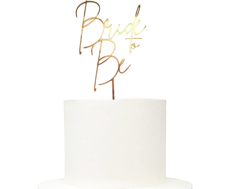 Topo Bride To Be Rose Gold Elegance