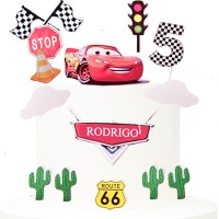 Topo Personalizável Mcqueen ***