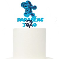 Topo Super Mário Acrílico 