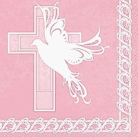 Guardanapos Rosa com Pomba