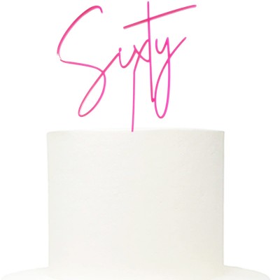 Topo Sixty Acrílico Rosa