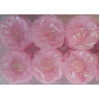 Flor Crepom Rosa Nacarado