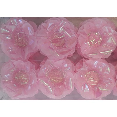 Flor Crepom Rosa Nacarado