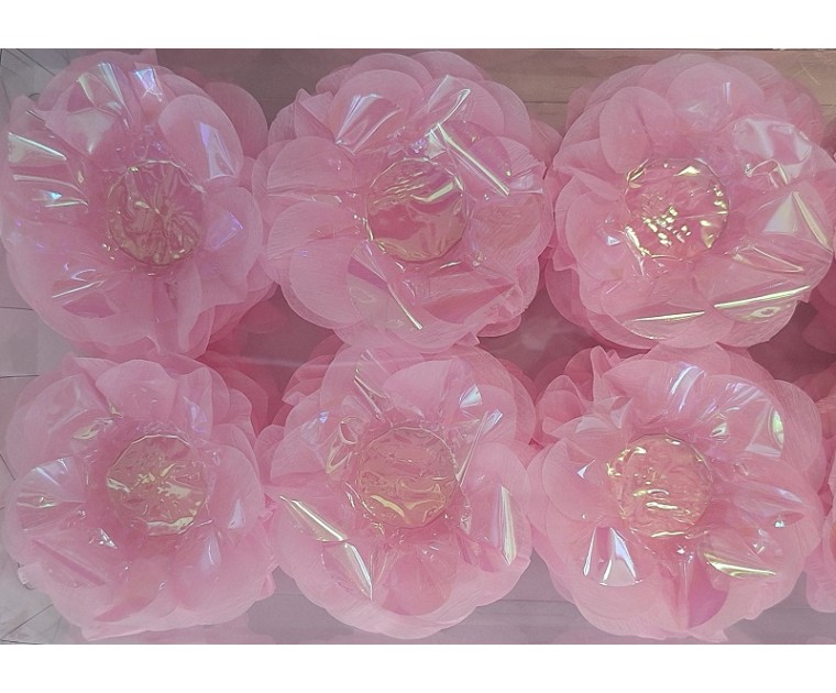 Flor Crepom Rosa Nacarado