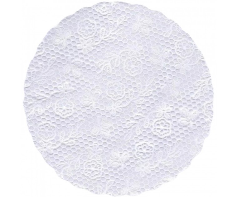 Tapetinho Rendado Branco 9cm