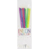 10 Neon Sparklers Sortidos