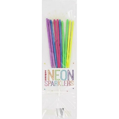 10 Neon Sparklers Sortidos